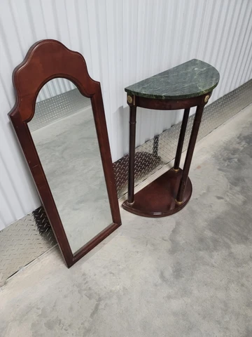Traditional Cherry Wood w/ Marble Top and Mirror Great Buy! Cover