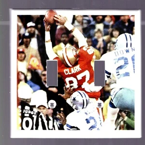 DWIGHT CLARK DOUBLE SWITCH PLATE SF SAN FRANCISCO 49ERS "THE CATCH" - Picture 1 of 1