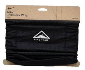 Nike Running Trail Neck Wrap Scarf Black White Logo One Size New! NWT - Picture 1 of 5
