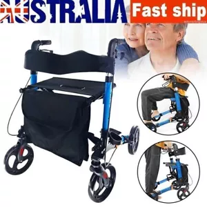 Walking Frame Lightweight Compact Foldable Rollator Mobility Walker Euro Style - Picture 1 of 16