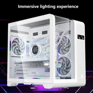Transparent PC Case With CPU/GPU Temperature LED Display Desktop Computer To _xa - Afbeelding 1 van 14