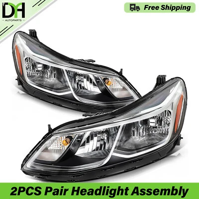 Chrome Headlight Assembly Set For 2016-2019 Chevrolet Chevy Cruze Hatchback 4-Dr Foto 1 de 4