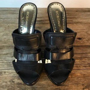 BCBGirls ROMAN tacco nero con zeppa taglia 8 - Foto 1 di 8