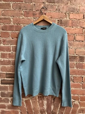 Rag & Bone Men's Sweater, Size Medium, Teal Blue 100% Cashmere - Image 1 of 4