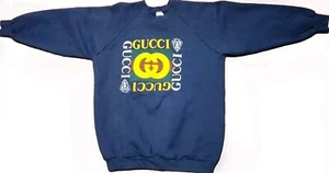 Fruit Of The Loom Sweatshirt Adult XL Crewneck Bootleg Gucci Vintage Rare USA - Picture 1 of 8