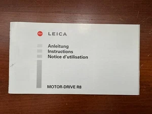 [ Mint ] Original Leica Motor-drive R8 instructions { from Taiwan ] - Picture 1 of 3