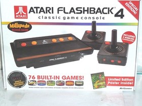 Atari Flashback 4 Classic Game Console w/ 76 Classic Built-In Games & WIRLESS 