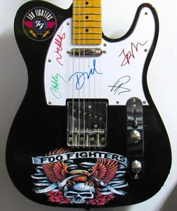 Foo Fighters Autographed Guitar - Picture 1 of 3