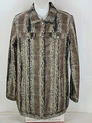 Tribal Brand Jacket Snakeskin Print Polyester Spandex S [ 36in Bust 30L ]  - Image 1 of 4