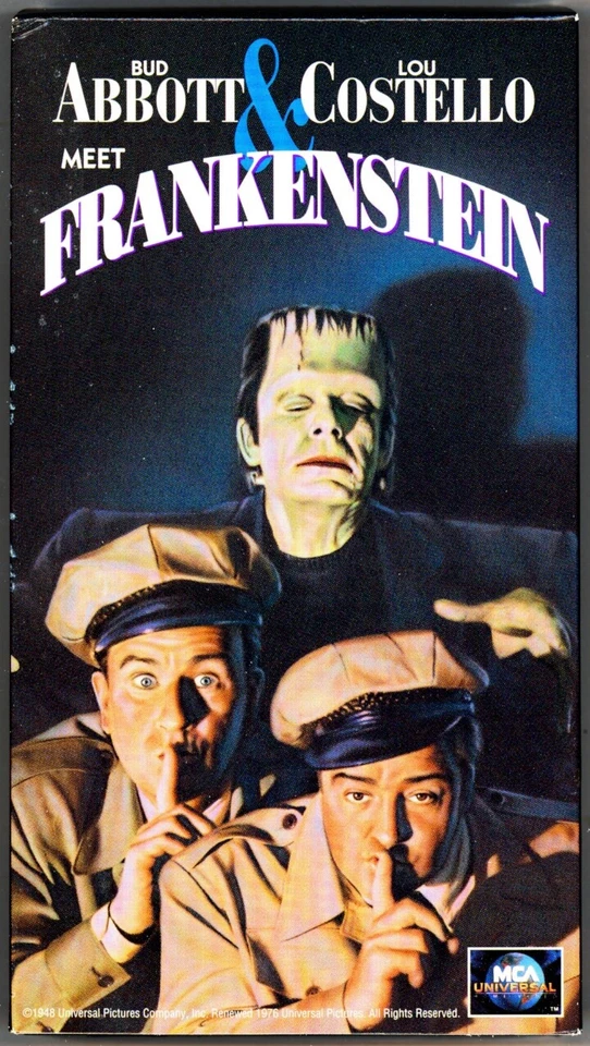 ABBOTT & COSTELLO MEET FRANKENSTEIN VHS MCA UNIVERSAL MONSTERS 1991 BIN Foto 1 de 1