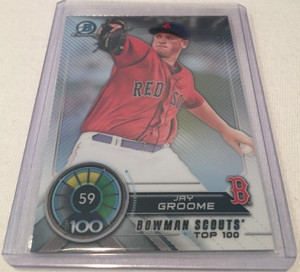 2018 Bowman Chrome Baseball Jay Groome Boston Red Sox Scouts Top 100 insert #59