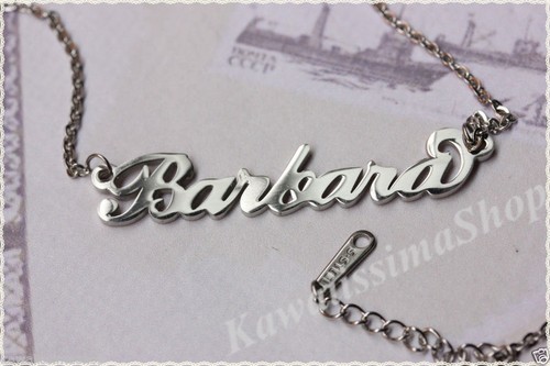 VALENTINO Collana NOME in acciaio ANTIALLERGICO NICKEL FREE nome a scelta lista 1