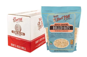 Bob's Red Mill Quick Cooking Rolled Oats, 32-ounce Pack of 4 - Picture 1 of 9