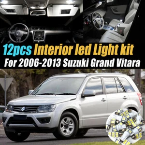 Kit de 12 bombillas LED interiores de coche blanco para Suzuki Grand Vitara 2006-2013 - Imagen 1 de 9