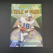 2000 Topps Stars Walk of Fame Refractor Peyton Manning 3rd Year Card #W15