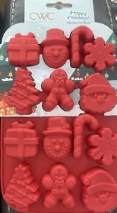 CWC Cook With Color Silicone Ice Mold Happy Holidays - Picture 1 of 4