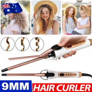 Portable Hair Curler Rollers Curling Iron Ceramic Salon Styling Styler Wand Tool - Picture 1 of 12