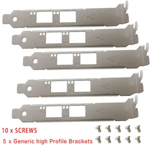 5 soportes genéricos de alto perfil para Intel X520-DA2 X520-SR2 X520-LR2 X710-DA2 - Imagen 1 de 4