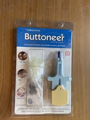 The Original Buttoneer Fastening System Needle Guard Avery Dennison - Image 1 of 2