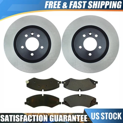 Pastilhas de freio dianteiro Centric e rotores conjunto de 3X conjunto para Land Rover Discovery 2017 - Imagem 1 de 4