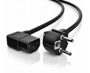 CAVO DI ALIMENTAZIONE SPINA SCHUKO CONNETTORE TRIPOLARE FEMMINA A 90° - Foto 1 di 1