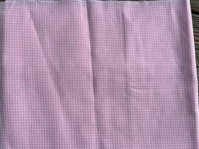 Tela de guinga de 1 yarda - rosa y blanco - 14 cuadrados por pulgada - 44" de ancho Foto 1 de 3