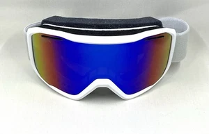Smith Blazer Ski / Snow Goggles, White Frame, Green Sol-X Mirror Lens New - Picture 1 of 11