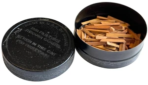 ANTIQUE VICTOR TALKING MACHINE BAMBOO WOOD PHONOGRAPH NEEDLES IN KODAK FILM CAN - Picture 1 of 3