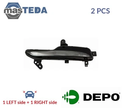 551-1621L-UE INDICATOR LIGHT BLINKER LAMP PAIR FRONT LORO 2PCS NEW - Image 1 of 4