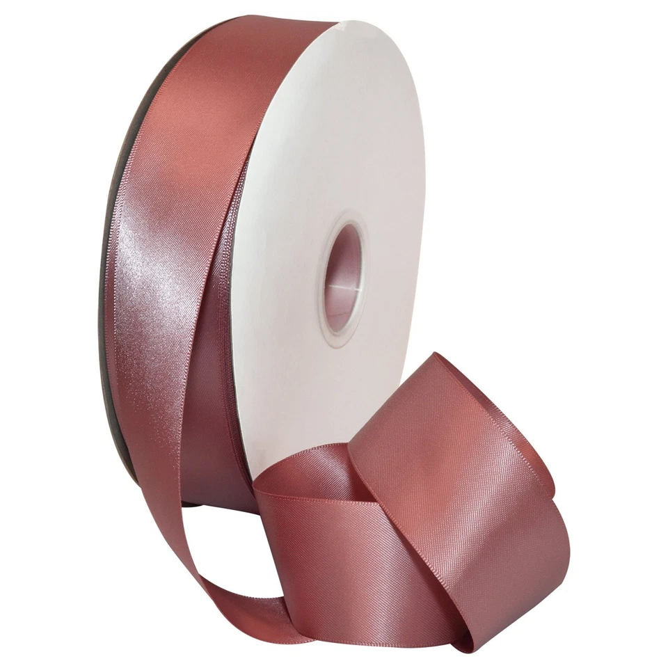 08838/00-165 Cinta satinada doble cara 1,5" X 100 YD cinta malva rosada para regalo... Foto 1 de 4