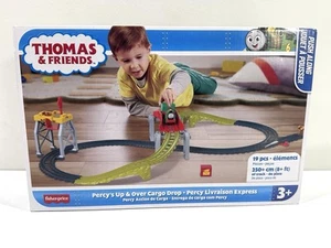 NEW Thomas & Friends Push Along Percy's Up And Over Cargo Drop Fisher Playset - Picture 1 of 4