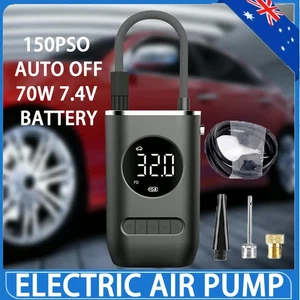 Rechargeable Car Tire Air Inflator Tyre Electric Pump Cordless with USB Portable - Picture 1 of 11
