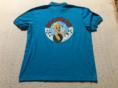 Polo corto Hartwell Boomers de colección para hombre XL azul claro manga corta cuello 1/4 Foto 1 de 4