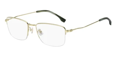 HUGO BOSS Titanium Men's Eyeglasses BOSS 1516/G J5G Gold Optical Frame 55-19-145 - Image 1 of 2