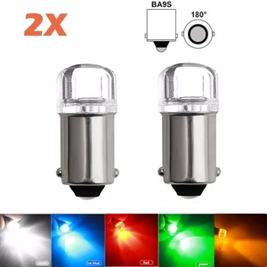 2X BA9S T4W LED 12V Car Indicator Plate Light Car Dash Map Instrument Light Bulb - Picture 1 of 13