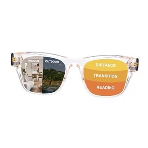 Photochromic Progressive Reading Glasses for Women Men, Transition Multifocal - Picture 1 of 8