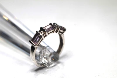Anillo de plata esterlina amatista Avon vintage - talla 5 Foto 1 de 4