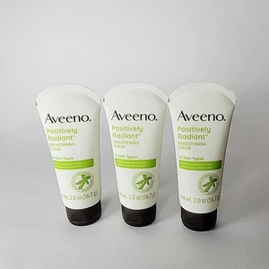3x Aveeno Positively Radiant Brightening Scrub 2 flüssige Unzen/je 60 ml - Bild 1 von 3