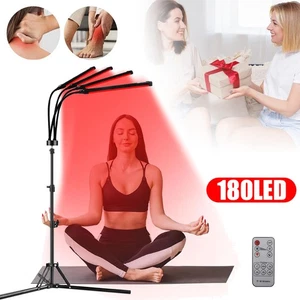 180 LED Rotlicht Strahler Infrarotlampe Rotlichtlampe Therapie lampe Geschenk - Bild 1 von 15