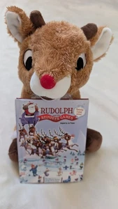 NEW Kohls Cares Rudolph The Red-Nosed Reindeer Plush & Book Set Christmas Gift - Picture 1 of 3