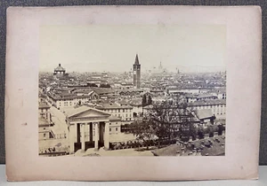 Fotografía antigua del siglo XIX Milán, Italia Porta Ticinese vista general - Imagen 1 de 9