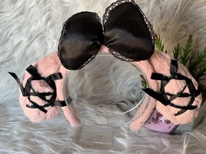 Sanrio My Melody Pink Ears Headband Midnight Gothic Lolita Head Accessory - Picture 1 of 3