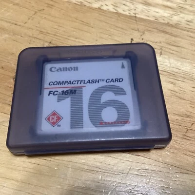 Canon Genuine 16MB FC-16M MEGABYTE CF Compact Flash Camera Memory Card - Image 1 of 4