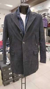 CAPPOTTO BONSER Usato In Cotone Uomo Man Blu  tg 50 GC244LZ - Picture 1 of 10