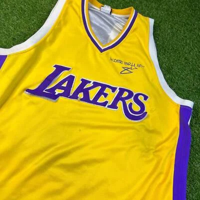 Vintage Kobe Bryant Lakers Jersey #8 Majestic NBA Gold Purple Mens Size 2XL - Image 1 of 4