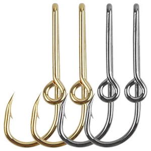 5pcs Fish Hooks Hat Pins Hat Clip Carbon Steel Fishing Hooks for hat Gold/Black - Picture 1 of 20