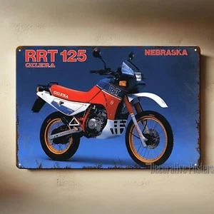 Gilera rrt 125 nebraska Motorcycle Metal Poster - Collectable Sign -Size:20x30cm - Picture 1 of 5