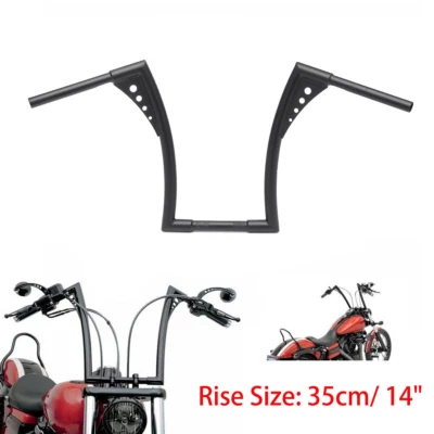 14" Ape Hanger Handlebar For Harley-Davidson Sportster Custom XL1200C XL1200N Foto 1 de 4