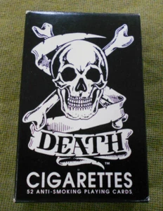 #D437. PACK OF PLAYING CARDS - DEATH, ANTI SMOKING - Picture 1 of 3