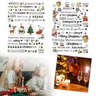 Candle Decorations Christmas Tattoo Stickers Christmas Candle Stickers J4C0